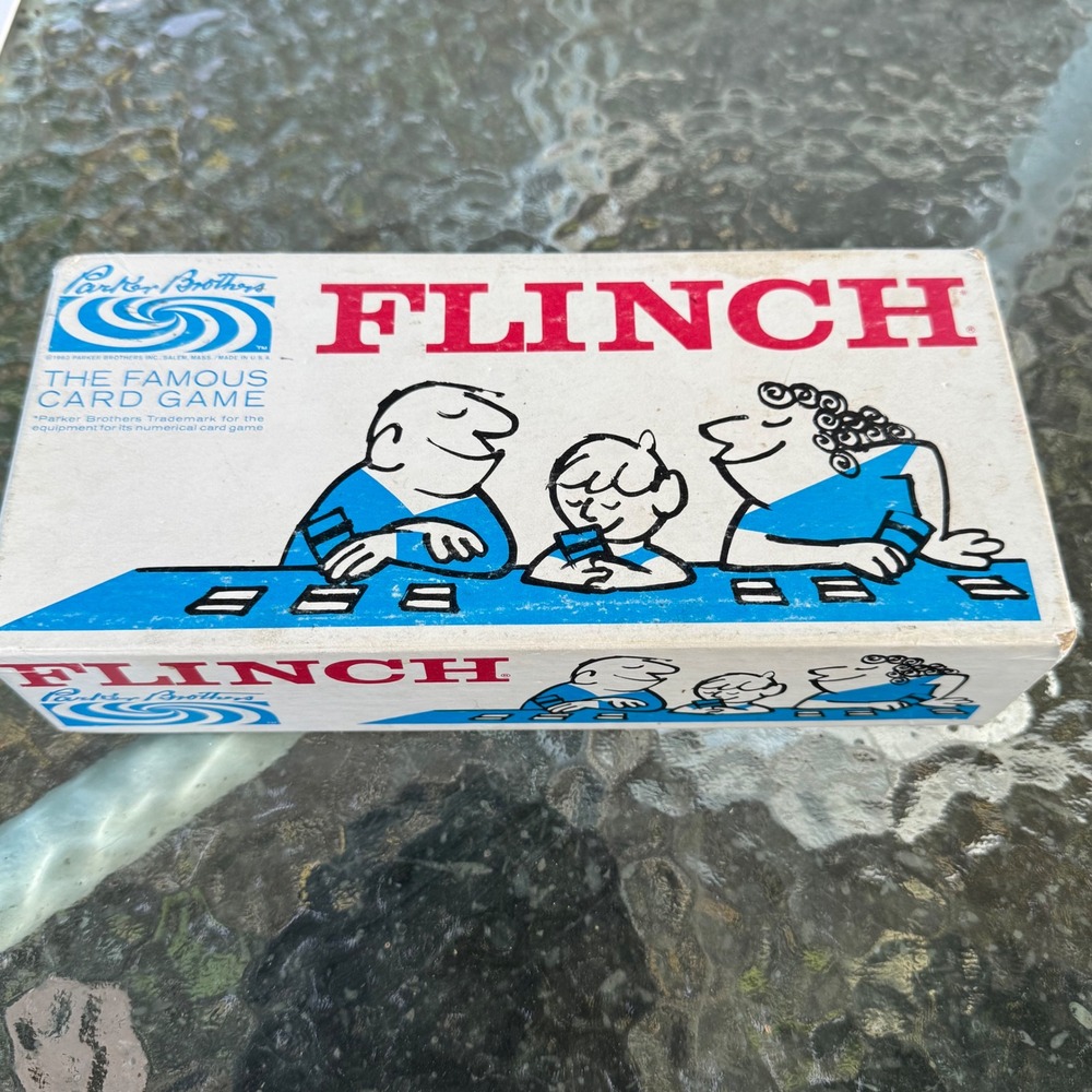 Vintage 1963 Flinch Card Game Parker Brothers Complete 150 Cards Numerical Game